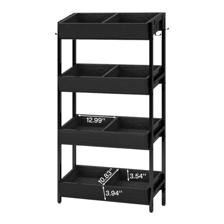 Multi-Tier Storage Rack, Space-Saving Organizer for Home, Garage, or Office
