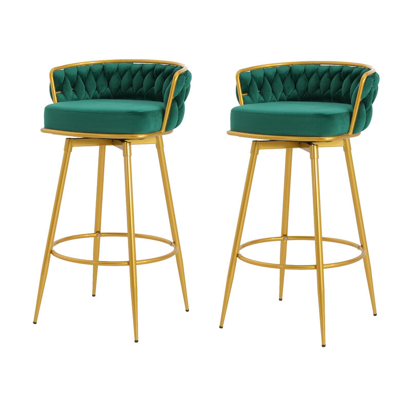Merax Swivel Counter Height Bar Stools Set of 2
