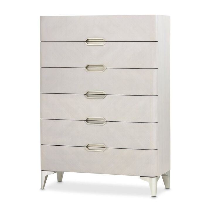 Michael Amini Penthouse 6-Drawer Chest - Ash Gray