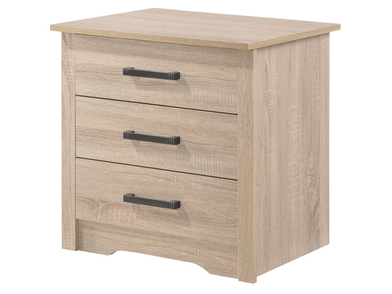 Hudson 3-Drawer Nightstand (23 in. H x 18 in. W x 22 in. D)