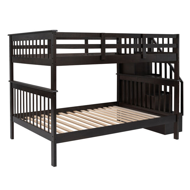 Streamdale Full-Over-Full Bunk Bed with Storage
