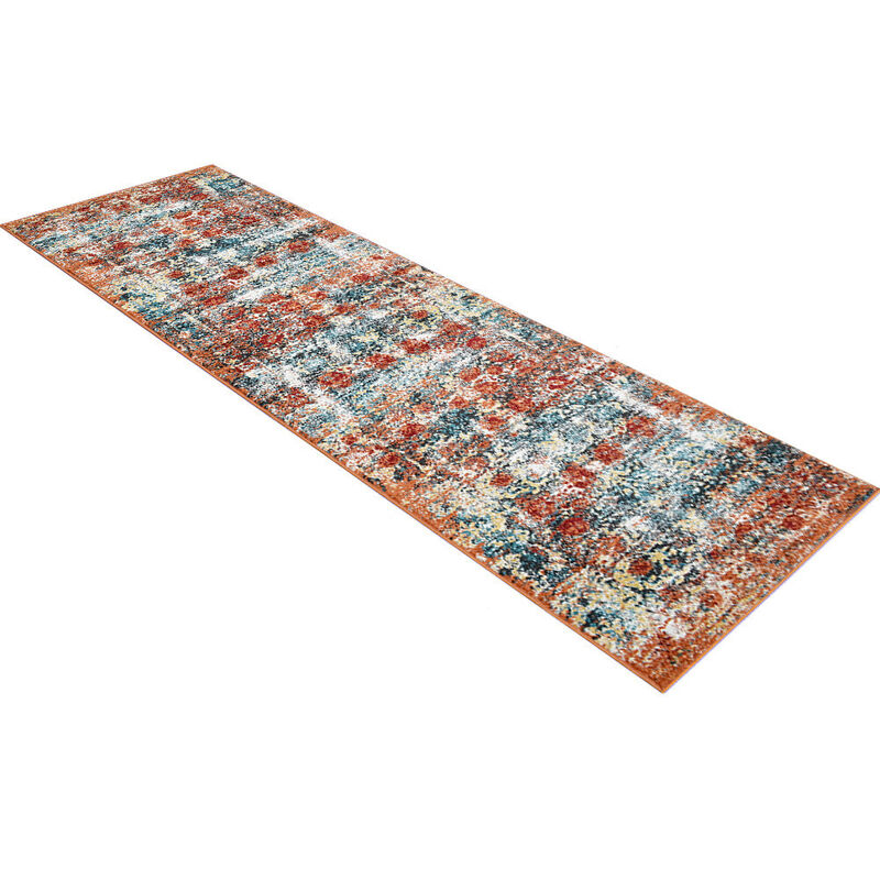 RUGSOTIC CARPETS MACHINE MADE HEATSET POLYPROPYLENE AREA RUGS  - Runner Shape, Classic Oriental Traditional  Design, Midium Pile Machine Made Area Rugs (M00037) image number 2