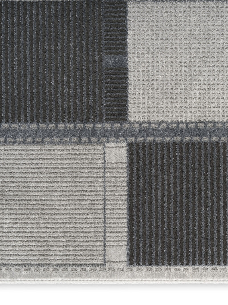 Nordic NRC09 Gray/Black 8' x 10' Rug