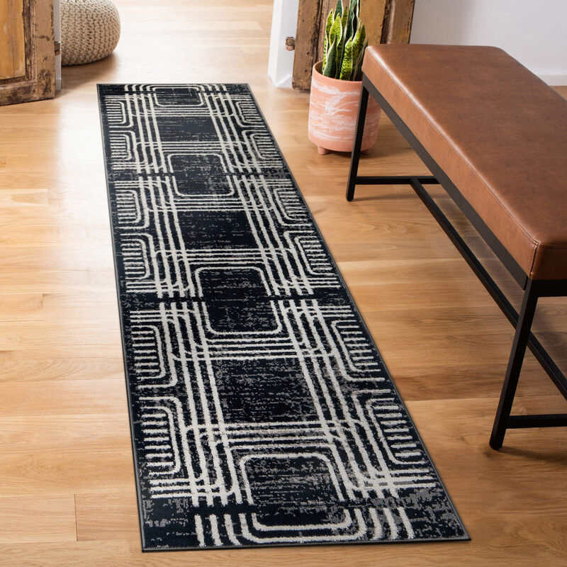 World Rug Gallery Bohemian Lines Indoor Area Rug image number 6