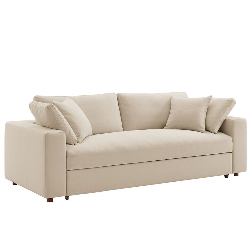 Commix Down Filled Overstuffed Sleeper Sofa image number 0