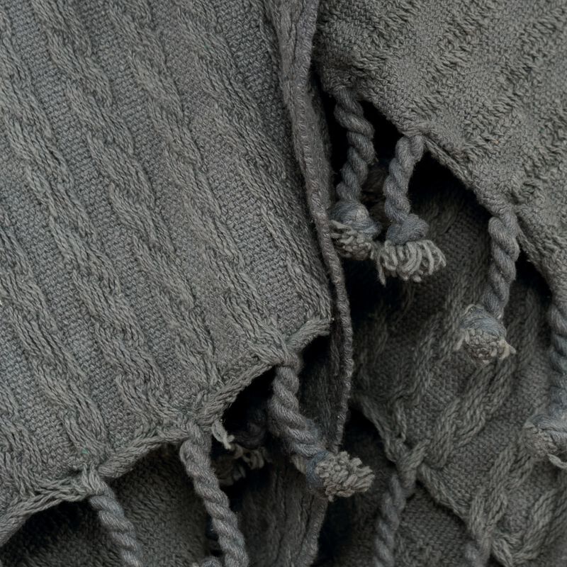 Dark Gray 50" x 60" Throw Blanket