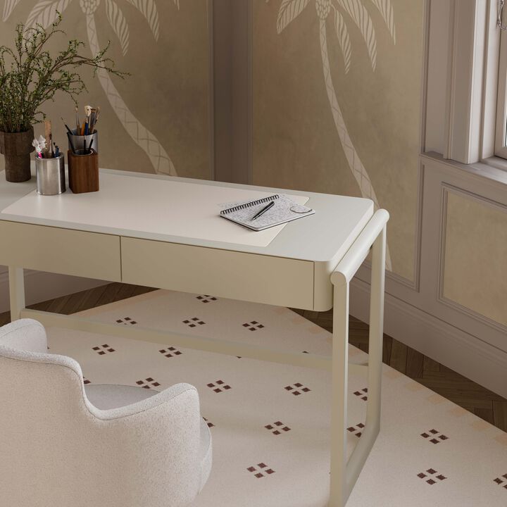 Alfalfa Taupe 2 Drawer Desk