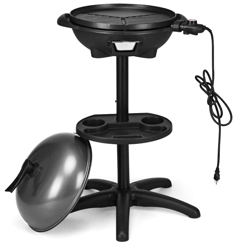 Portable Outdoor Electric BBQ Grill with Removable Stand for Easy Installation