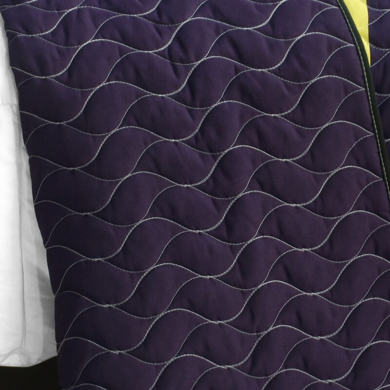 3-Piece Vermicelli Quilted Patchwork Quilt Set with Matching Shams image number 3