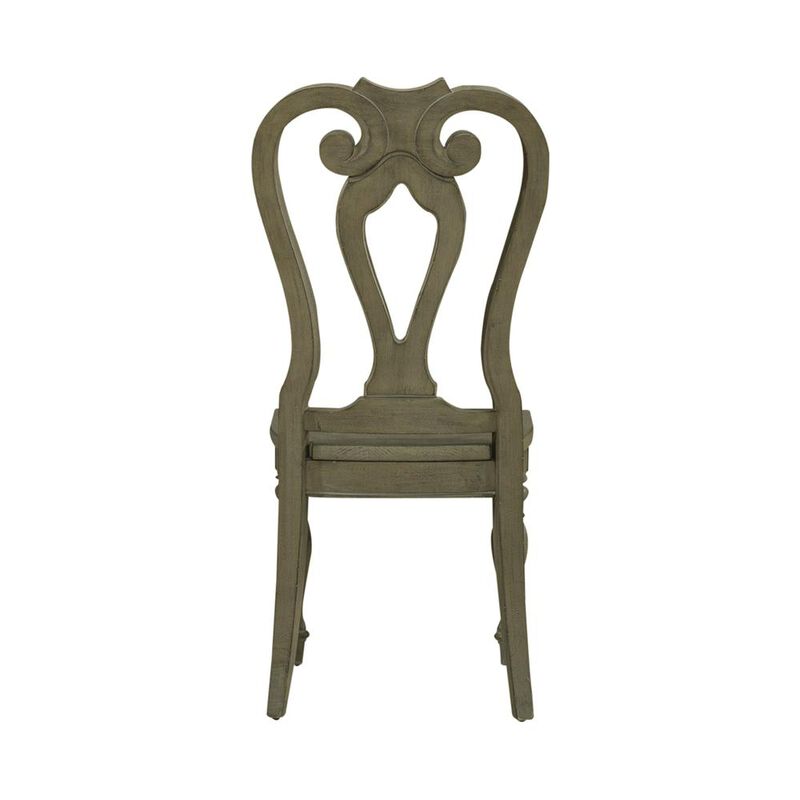 Liberty Furniture Magnolia Manor Splat Back Side Chair (RTA)-Set of 2 in Antique White image number 1