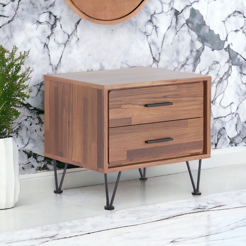 GOODSILO Stylish Rectangular Accent Table with Two Drawers image number 5