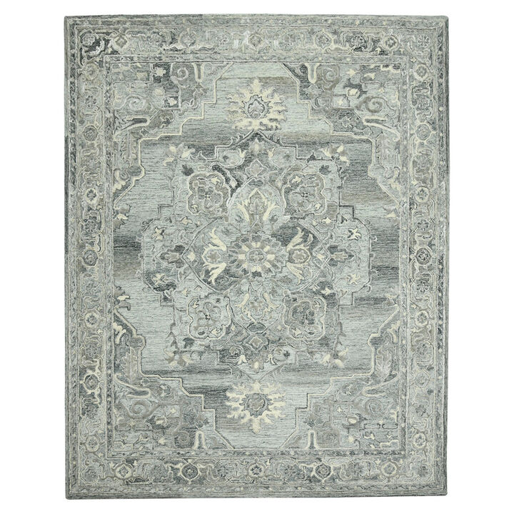 HomeRoots Oriental Hand Woven Area Rug With Fringe