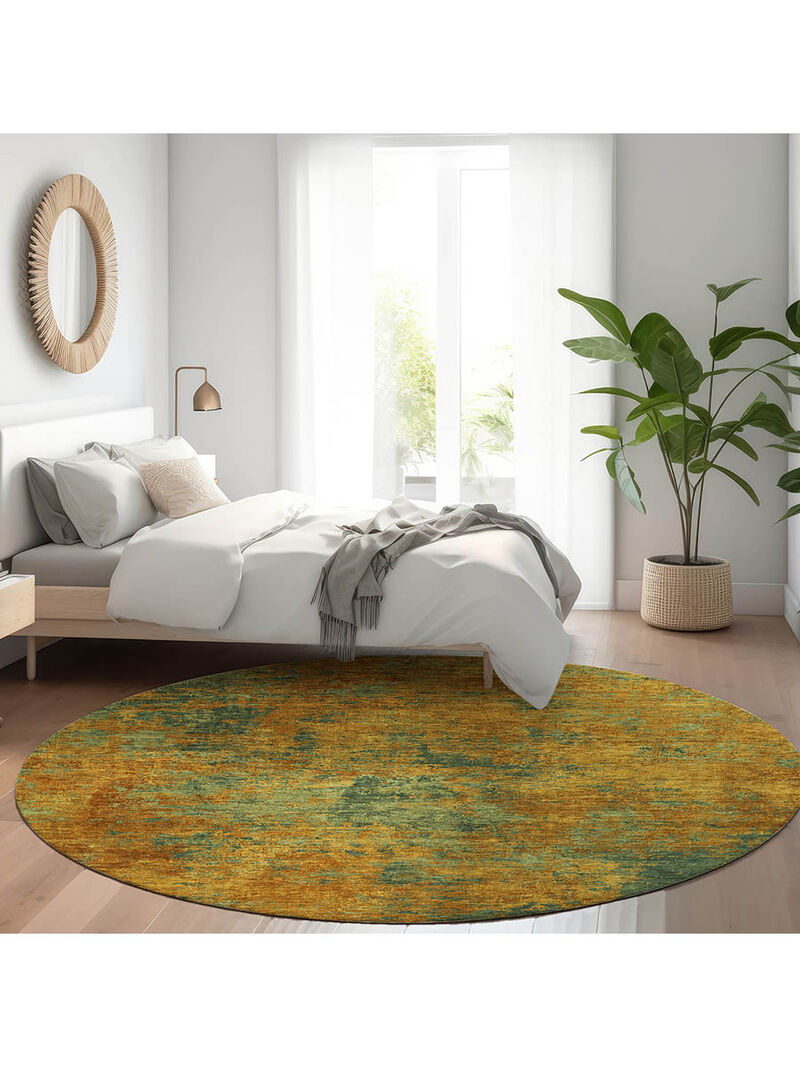 Kochi KC2 Copper 8' Round Rug