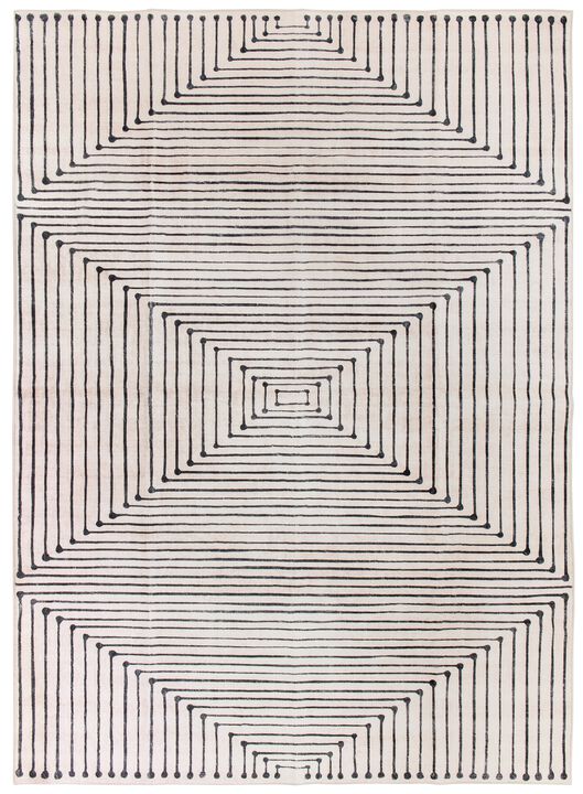 World Rug Gallery Bohemian Stripes Washable Non Slip Area Rug:  Stain & Fade-Resistant,  Low Pile,  Pet Friendly