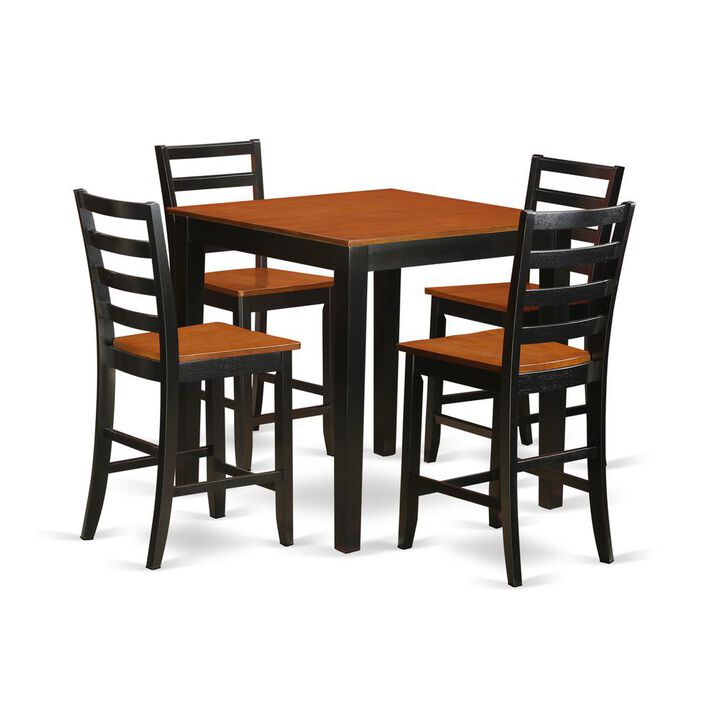 5 PC counter height pub set - counter height Table and 4 Kitchen Dining Chairs.
