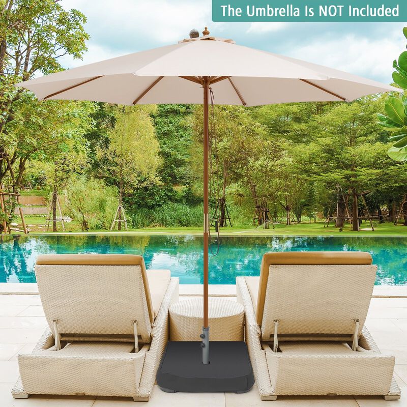 Mondawe Fillable Umbrella Base with 2 Sandbags and Dust-proof Cover