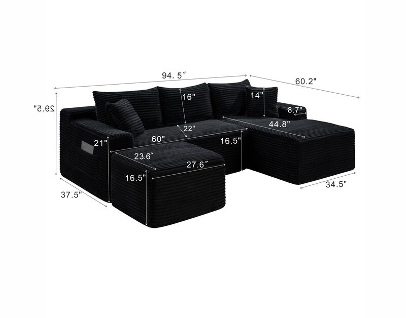 Wespne U-Shaped Sectional image number 3