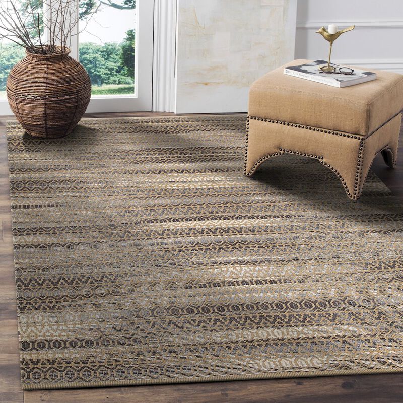 LR Home Natural Fiber Jute Blend Area Rug Indoor