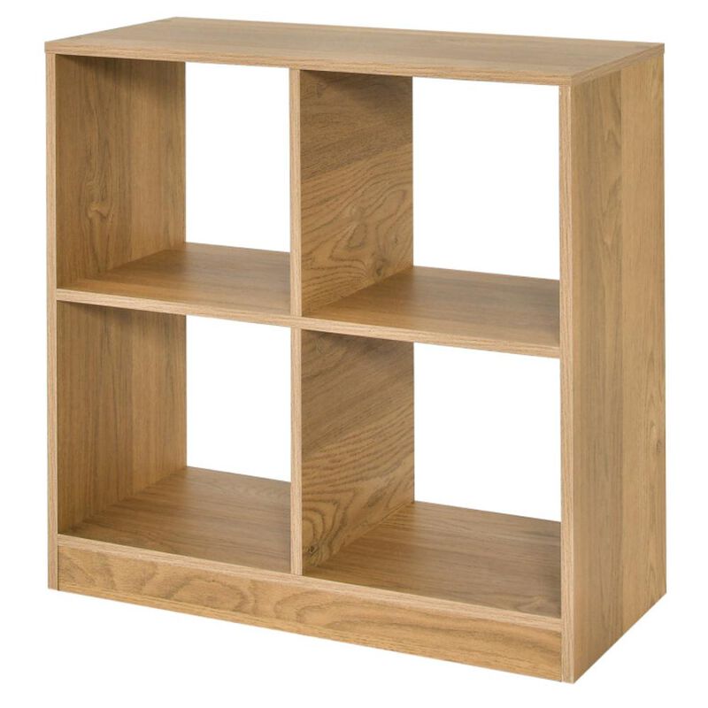 Hivvago 4-Cube Kids Bookcase with Open Shelves