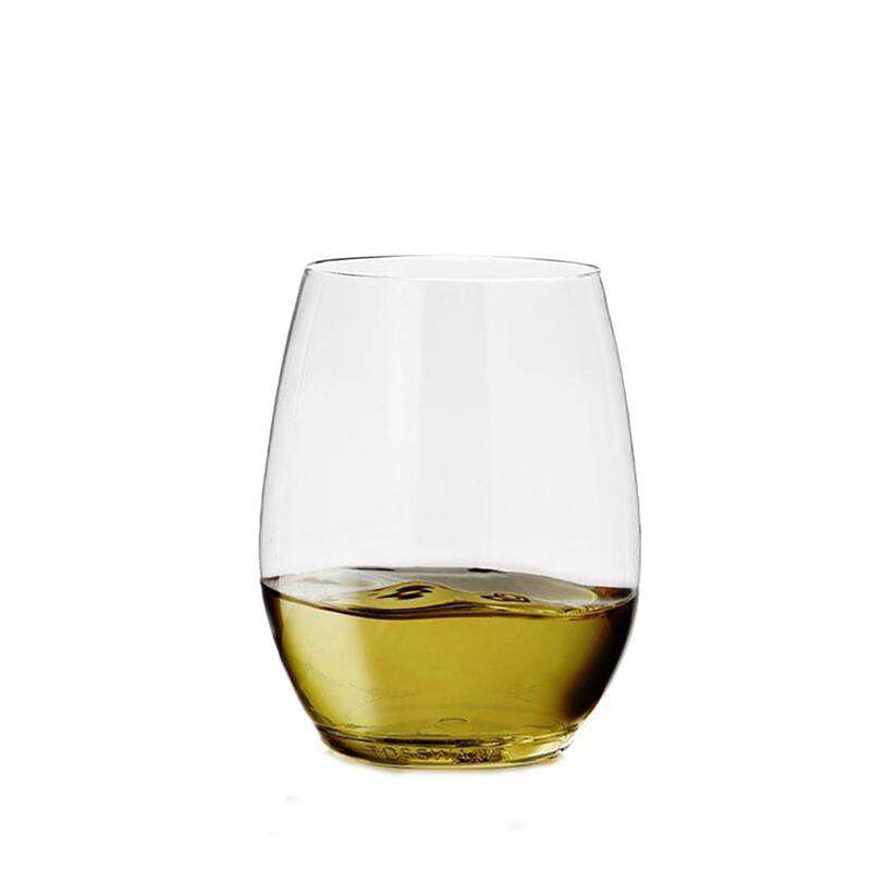 16 oz. Clear Elegant Stemless Plastic Wine Glasses (64 Glasses) image number 3