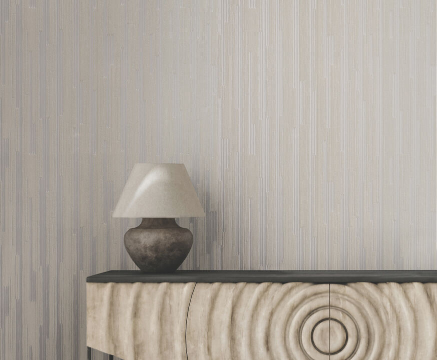 Newel Natural White Wallpaper