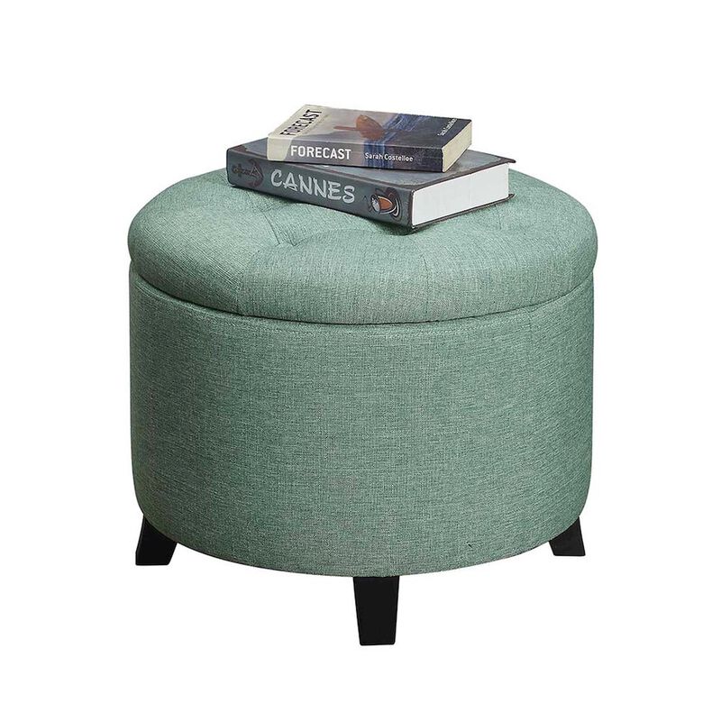 Convenience Concepts Designs4Comfort Round Storage Ottoman