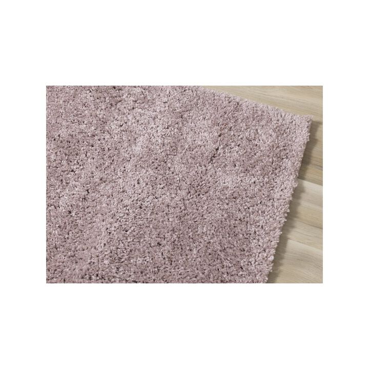 Novelle Home Palmer Soft Pink Shag Rug, 6'7 x 9'6