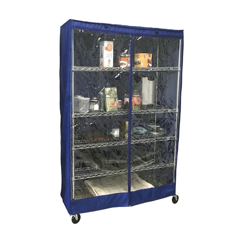 Storage Shelving Unit Cover, fits racks with see through PVC Panel image number 0