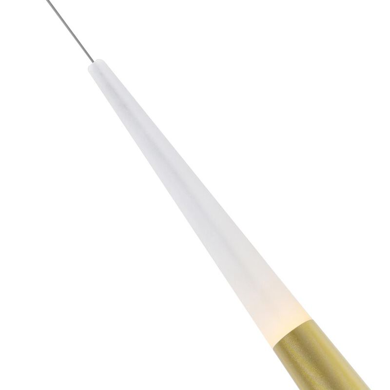 Andes LED Pool Table Light With Satin Gold Finish