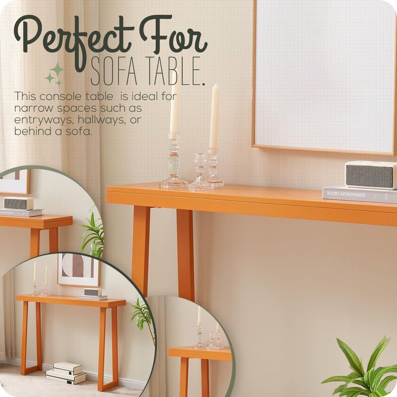 Kings Brand Furniture Claude Narrow Console Table Perfect for Sofa Table, Entryway Table