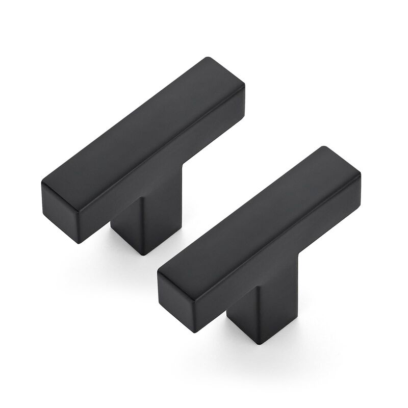 JOY DECOR 4 Pack Cabinet Knobs, Black Cabinet Handles, 2 Inch Kitchen Cabinet Knobs, Single Hole Drawer Knobs for Dresser Drawer