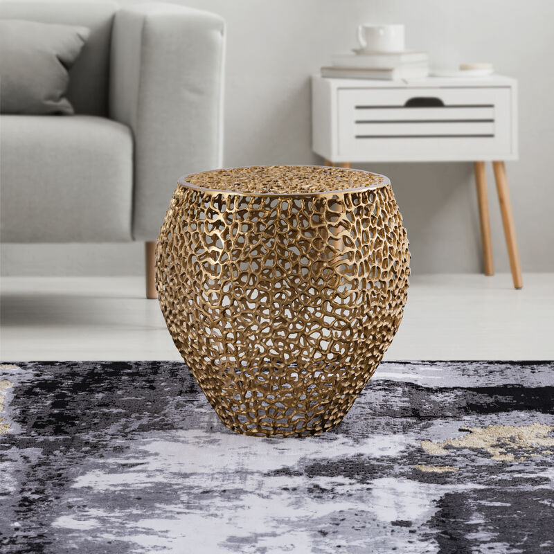 Nuvessique Open-Mesh End Table image number 1