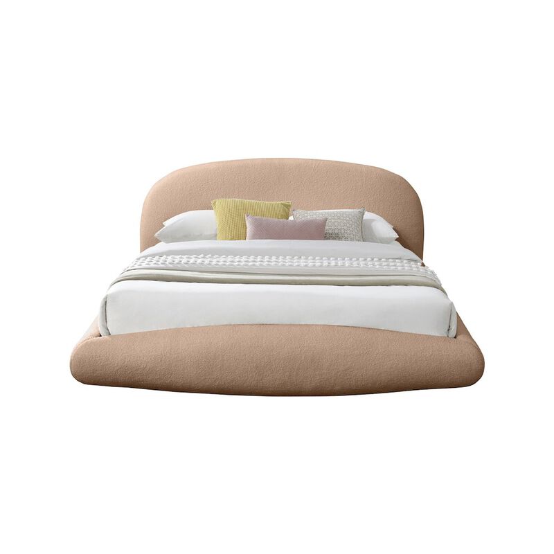 Meridian Furniture Genesis Beige Teddy Fabric King Bed