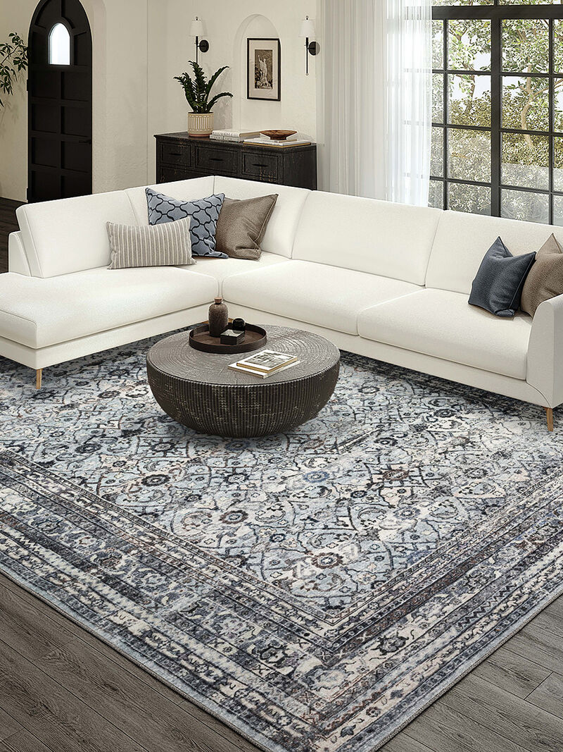 Jericho JC7 Pewter 3' x 5' Rug