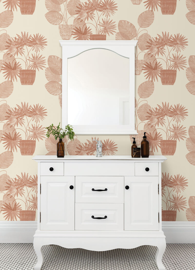 Aida Pink Potted Plant Wallpaper image number 2