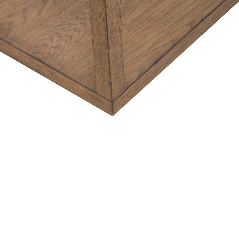 Liberty Furniture Bayhill Trellis Sofa Table for Living Room - Honey w/ Black Metal Accents image number 6