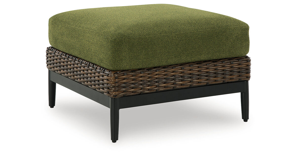 Horizon Hall Outdoor Ottoman with Cushion