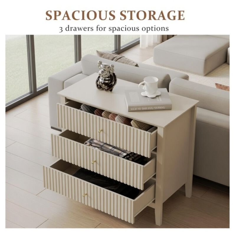 Bekkig Modern 3-Drawer Dresser image number 3