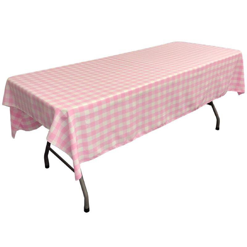 Polyester Checkered Tablecloth 60 by 102 Inch for Kitchen and Parties image number 0