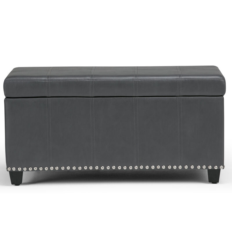 Simpli Home Amelia Storage Ottoman Bench image number 2