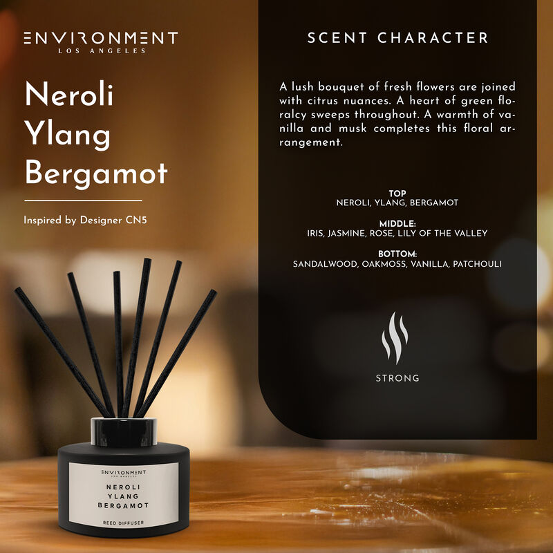 ENVIRONMENT 200mL Reed Diffuser Inspired by Chanel Chanel #5® - Neroli | Ylang | Bergamot