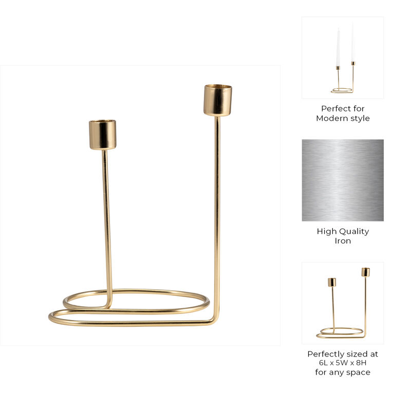 Double Swirl Candle Holder image number 5
