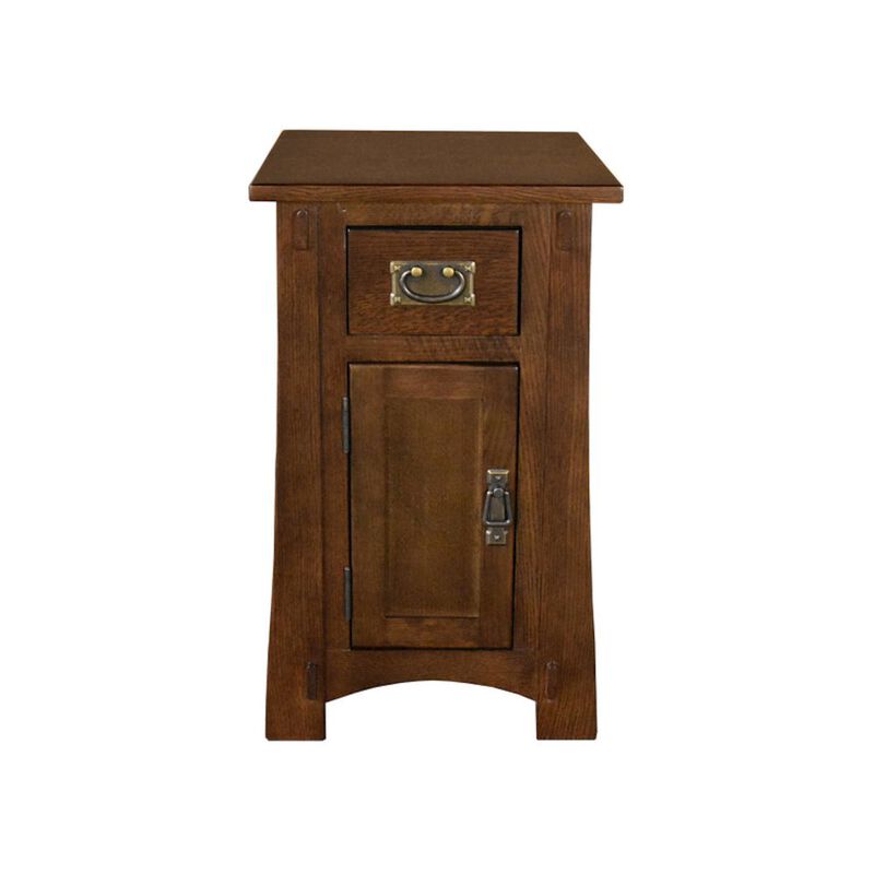 Crafters and Weavers Mission Tapered Leg Narrow Nightstand - Michael's Cherry