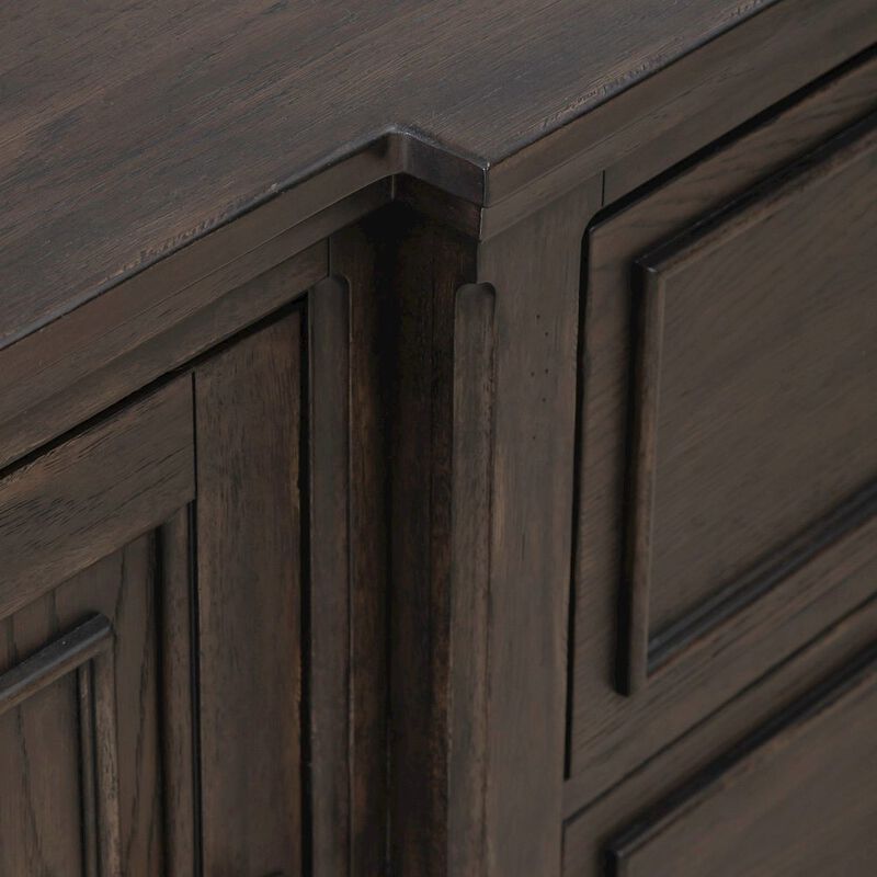 Liberty Furniture Paradise Valley 78 Inch Entertainment Console for Living Room - Saddle Brown image number 5