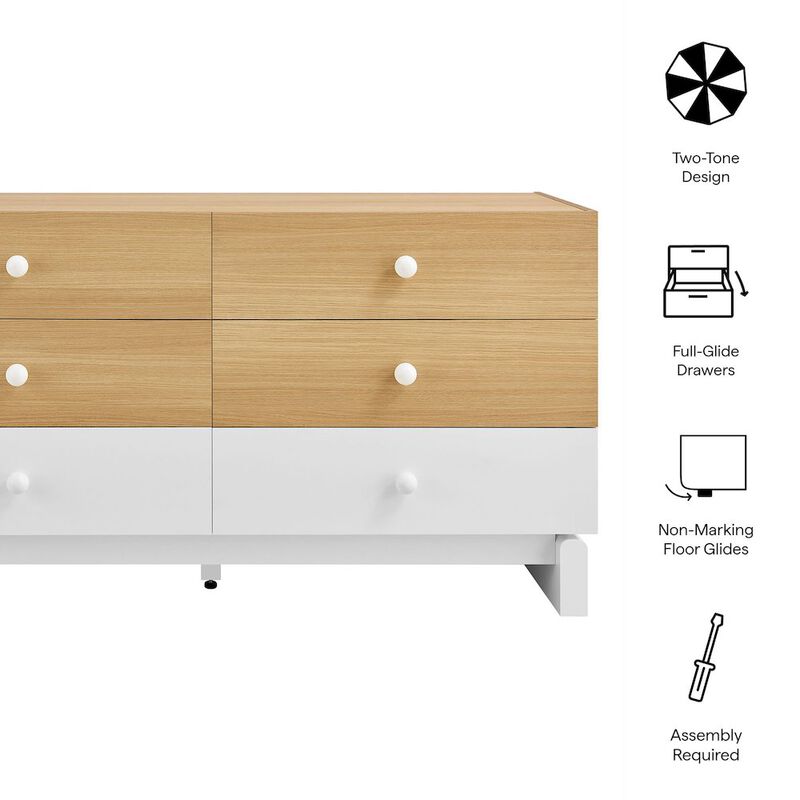 Nolia 6-Drawer Color Block Dresser image number 2