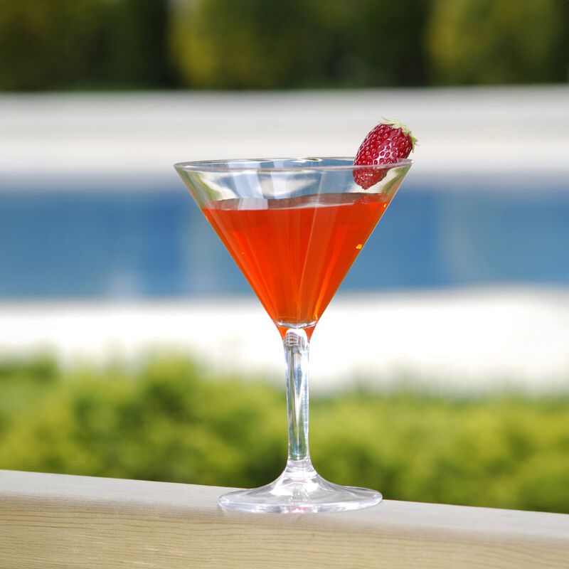 Polycarbonate Drinkware 9 oz. Round Clear Polycarbonate Martini (Set of 12) image number 2