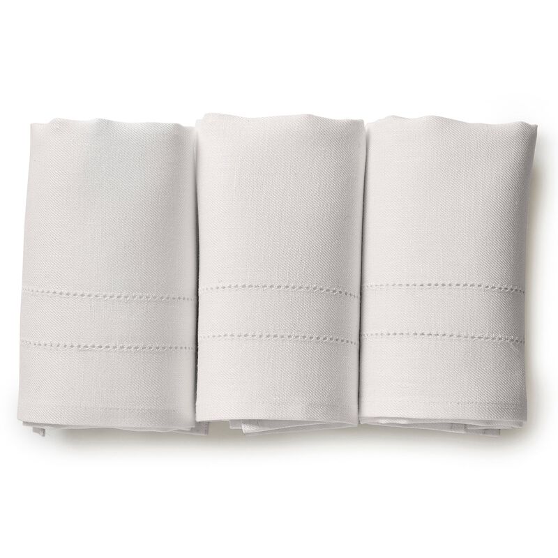 Solino Home 100% Pure Linen Hand Towels 14 x 24 Inch Set of 3 - Bath image number 0