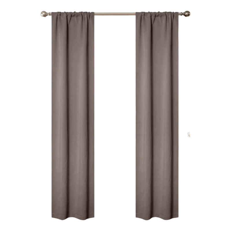 Blackout Curtain Set of 2, Solid Window Drapes for Bedroom and Living Room image number 0