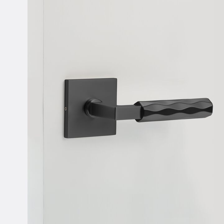 Hailey Modern Hall/Closet Interior Door Handle with Square Rosette and Concealed Screws (Passage)