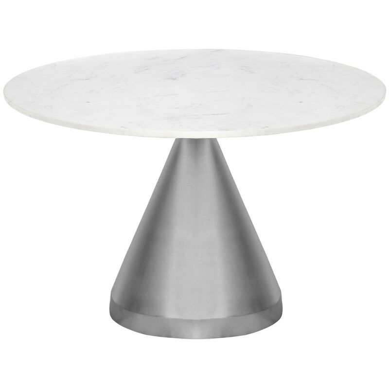 Meridian Furniture Emery White Marble Dining Table